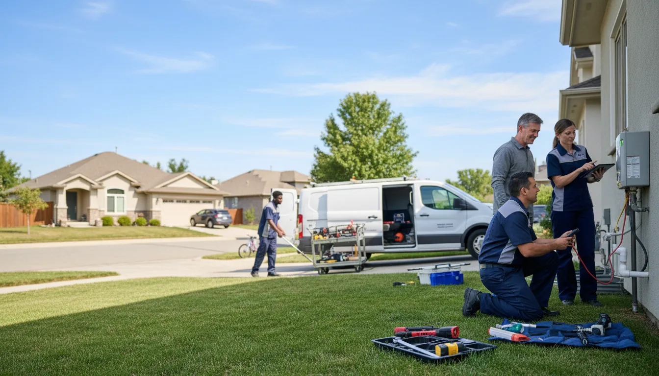 Tankless water heater service in Wellington, UT